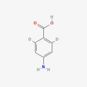 molecular formula C7H7NO2 B569709 4-Aminobenzoic-2,6-D2 acid CAS No. 118872-62-1
