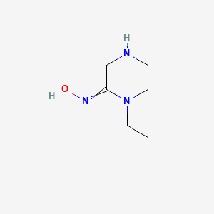 molecular formula C7H15N3O B569722 N-(1-Propylpiperazin-2-ylidene)hydroxylamine CAS No. 114175-42-7