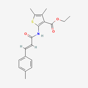 ethyl 4,5-dimethyl-2-{[3-(4-methylphenyl)acryloyl]amino}-3-thiophenecarboxylate