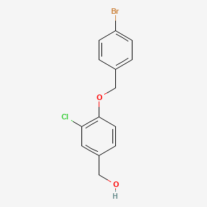 {4-[(4-bromobenzyl)oxy]-3-chlorophenyl}methanol