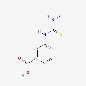 molecular formula C9H10N2O2S B5697377 Benzoic acid, 3-[[(methylamino)thioxomethyl]amino]- CAS No. 36639-87-9