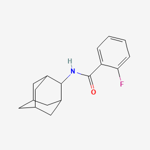 molecular formula C17H20FNO B5697422 N-(adamantan-2-yl)-2-fluorobenzamide 
