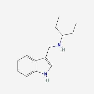 molecular formula C14H20N2 B5697426 N-(1H-indol-3-ylmethyl)pentan-3-amine 