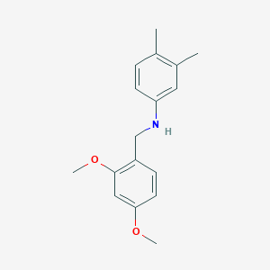 molecular formula C17H21NO2 B5697430 N-(2,4-DIMETHOXYBENZYL)-N-(3,4-DIMETHYLPHENYL)AMINE 