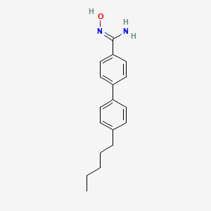 molecular formula C18H22N2O B5697457 N'-hydroxy-4-(4-pentylphenyl)benzenecarboximidamide 