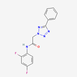 molecular formula C15H11F2N5O B5697493 N~1~-(2,4-DIFLUOROPHENYL)-2-(5-PHENYL-2H-1,2,3,4-TETRAAZOL-2-YL)ACETAMIDE 
