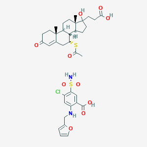 molecular formula C36H45ClN2O10S2 B056975 Lasilacton CAS No. 124199-68-4