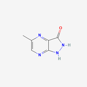 molecular formula C6H6N4O B569754 5-Methyl-1H-pyrazolo[3,4-B]pyrazin-3-OL CAS No. 117883-60-0