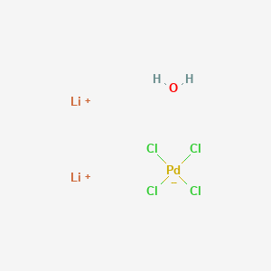 molecular formula Cl4H2Li2OPd B569760 Lithium tetrachloropalladate(II) hydrate CAS No. 123334-21-4