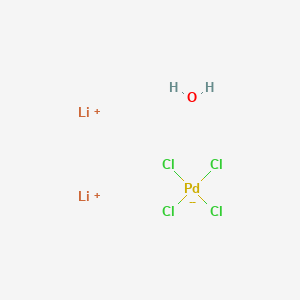 molecular formula Cl4H2Li2OPd B569760 Lithium tetrachloropalladate(ii)hydrate CAS No. 123334-21-4