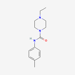 molecular formula C14H21N3O B5697633 4-ethyl-N-(4-methylphenyl)piperazine-1-carboxamide 