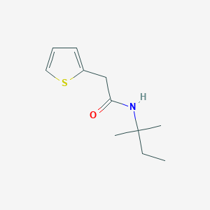 molecular formula C11H17NOS B5697747 N-(2-methylbutan-2-yl)-2-(thiophen-2-yl)acetamide 