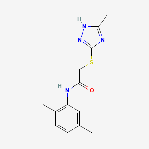 molecular formula C13H16N4OS B5697763 N-(2,5-dimethylphenyl)-2-[(5-methyl-1H-1,2,4-triazol-3-yl)sulfanyl]acetamide 