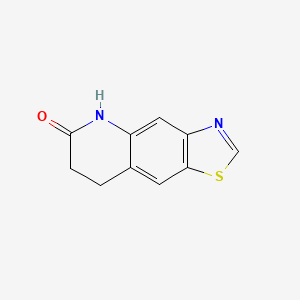 molecular formula C10H8N2OS B569779 7,8-Dihydrothiazolo[5,4-g]quinolin-6(5H)-one CAS No. 124954-49-0