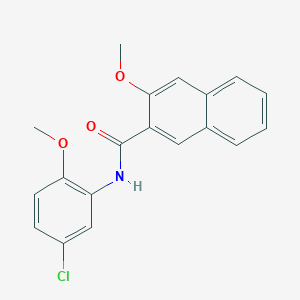 molecular formula C19H16ClNO3 B5697878 N-(5-chloro-2-methoxyphenyl)-3-methoxynaphthalene-2-carboxamide 