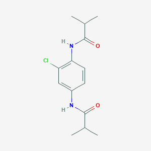 molecular formula C14H19ClN2O2 B5697921 N,N'-(2-chloro-1,4-phenylene)bis(2-methylpropanamide) 