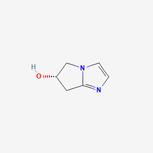 molecular formula C6H8N2O B569800 (6S)-6,7-dihydro-5H-pyrrolo[1,2-a]imidazol-6-ol CAS No. 1219019-23-4