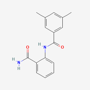 molecular formula C16H16N2O2 B5698008 N-(2-carbamoylphenyl)-3,5-dimethylbenzamide 
