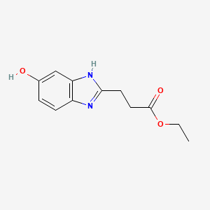 molecular formula C12H14N2O3 B5698030 ethyl 3-(6-hydroxy-1H-benzimidazol-2-yl)propanoate 