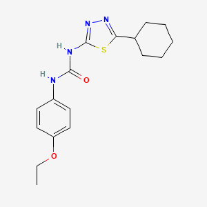 molecular formula C17H22N4O2S B5698057 N-(5-cyclohexyl-1,3,4-thiadiazol-2-yl)-N'-(4-ethoxyphenyl)urea 