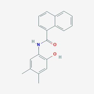 molecular formula C19H17NO2 B5698111 N-(2-hydroxy-4,5-dimethylphenyl)-1-naphthamide 