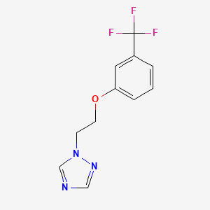 molecular formula C11H10F3N3O B5698180 1-[2-[3-(Trifluoromethyl)phenoxy]ethyl]-1,2,4-triazole 