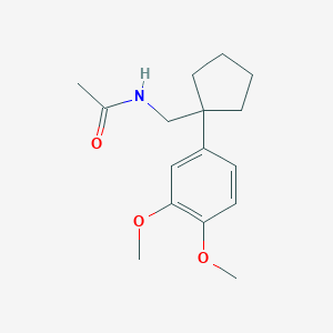 molecular formula C16H23NO3 B5698213 N-{[1-(3,4-dimethoxyphenyl)cyclopentyl]methyl}acetamide 