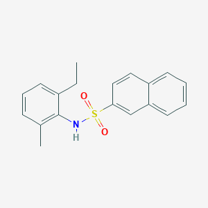 molecular formula C19H19NO2S B5698263 N-(2-ethyl-6-methylphenyl)naphthalene-2-sulfonamide 