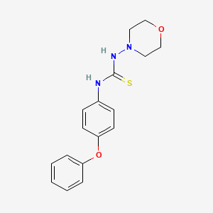 molecular formula C17H19N3O2S B5698289 N-MORPHOLINO-N'-(4-PHENOXYPHENYL)THIOUREA 