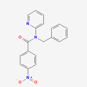 molecular formula C19H15N3O3 B5698312 N-benzyl-4-nitro-N-(pyridin-2-yl)benzamide 