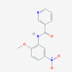molecular formula C13H11N3O4 B5698487 N-(2-methoxy-5-nitrophenyl)pyridine-3-carboxamide 