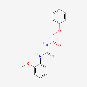 molecular formula C16H16N2O3S B5698509 N-[(2-methoxyphenyl)carbamothioyl]-2-phenoxyacetamide 