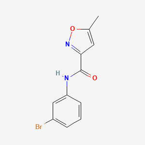 molecular formula C11H9BrN2O2 B5698559 N-(3-bromophenyl)-5-methylisoxazole-3-carboxamide 