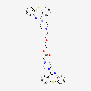 molecular formula C40H42N6O3S2 B569858 Quetiapine EP Impurity C CAS No. 1798840-31-9