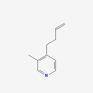 molecular formula C10H13N B569859 4-But-3-enyl-3-methylpyridine CAS No. 112945-09-2