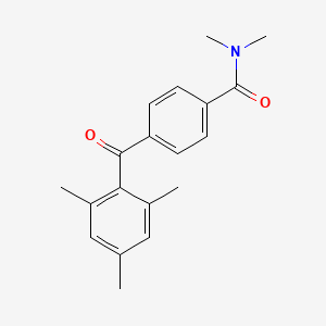 molecular formula C19H21NO2 B5698593 N,N-dimethyl-4-(2,4,6-trimethylbenzoyl)benzamide 