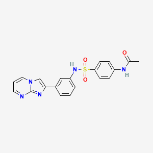 molecular formula C20H17N5O3S B5698645 N-(4-(N-(3-(imidazo[1,2-a]pyrimidin-2-yl)phenyl)sulfamoyl)phenyl)acetamide 