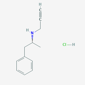 molecular formula C12H16ClN B056987 R-(-)-Desmethyldeprenyl hydrochloride CAS No. 115586-38-4