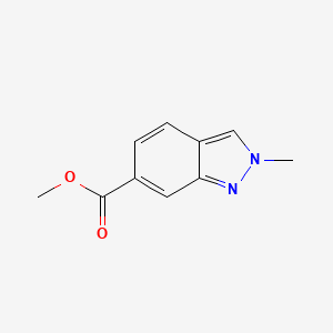 molecular formula C10H10N2O2 B569875 Methyl 2-methyl-2H-indazole-6-carboxylate CAS No. 1071433-01-6