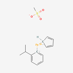 Iron(1+), (eta5-2,4-cyclopentadien-1-yl)[(1,2,3,4,5,6-eta)-(1-methylethyl)benzene]-, salt with trifluoromethanesulfonic acid (1:1)
