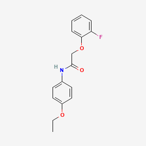 molecular formula C16H16FNO3 B5698893 N-(4-ethoxyphenyl)-2-(2-fluorophenoxy)acetamide 