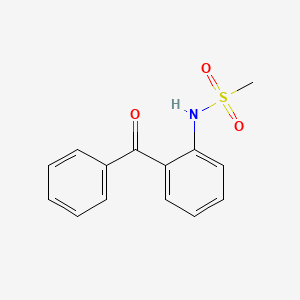 molecular formula C14H13NO3S B5698953 N-(2-benzoylphenyl)methanesulfonamide 