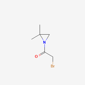 molecular formula C6H10BrNO B569896 1-(BROMOACETYL)-2,2-DIMETHYL-AZIRIDINE CAS No. 119153-05-8