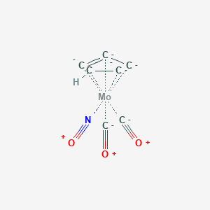 molecular formula C7HMoNO3-4 B056990 Cyclopentadienylmolybdenum dicarbonyl nitrosyl CAS No. 12128-13-1