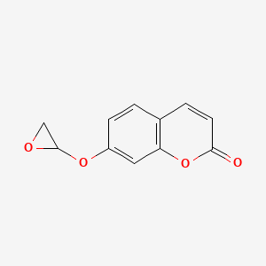 molecular formula C11H8O4 B569900 7-(Oxiran-2-yloxy)chromen-2-one CAS No. 120876-05-3