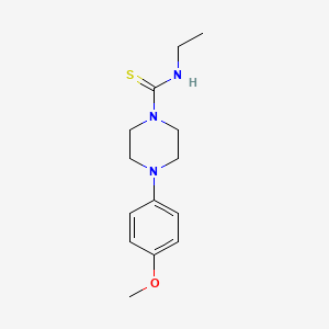 molecular formula C14H21N3OS B5699072 N-ethyl-4-(4-methoxyphenyl)piperazine-1-carbothioamide 