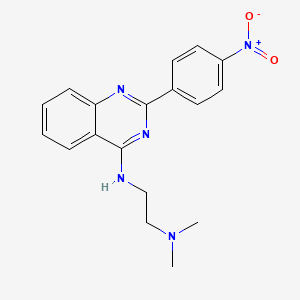 molecular formula C18H19N5O2 B5699094 N-[2-(DIMETHYLAMINO)ETHYL]-2-(4-NITROPHENYL)QUINAZOLIN-4-AMINE 