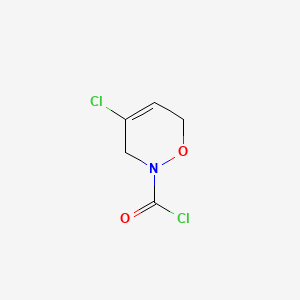 4-Chloro-3,6-dihydro-2H-1,2-oxazine-2-carbonyl chloride