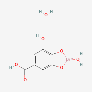 molecular formula C7H8BiO7 B569912 Bismuth subgallate hydrate CAS No. 312623-77-1