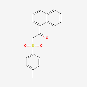 molecular formula C19H16O3S B5699201 2-[(4-Methylphenyl)sulfonyl]-1-(naphthalen-1-yl)ethanone 